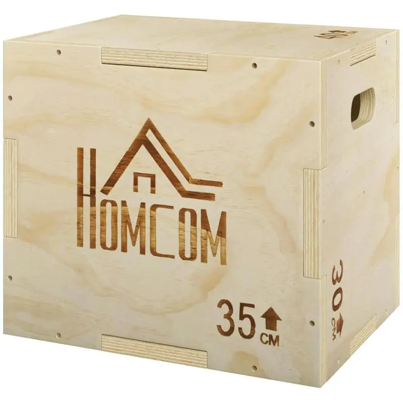Beech Wood Plyometric Box, 3 Heights