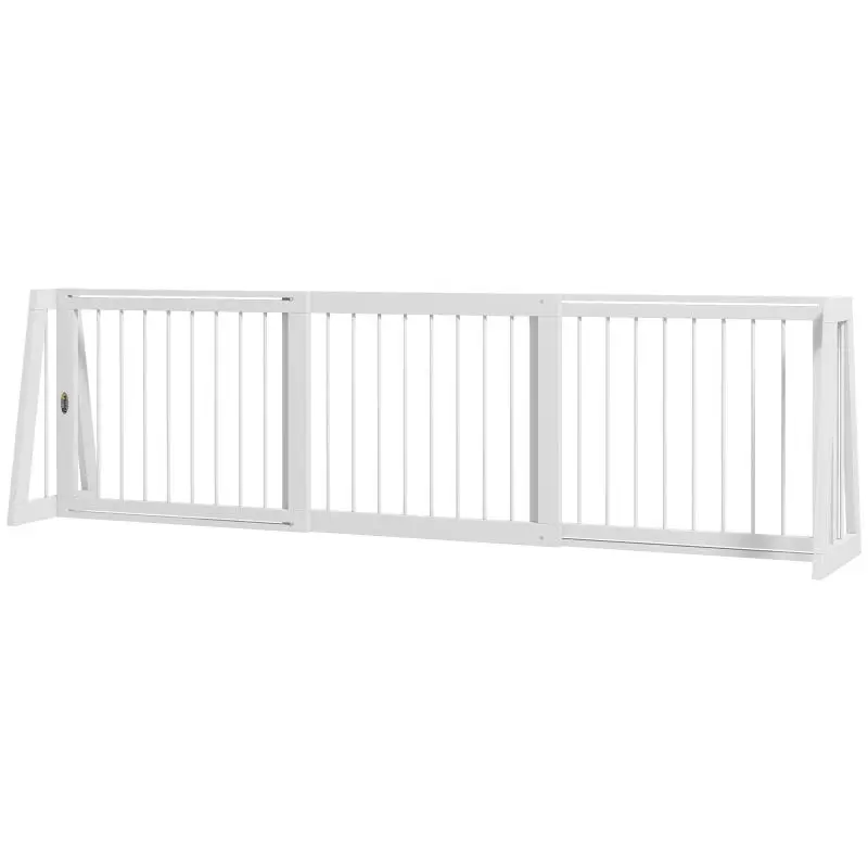 Retractable Wooden Pet Gate, 71–190 cm