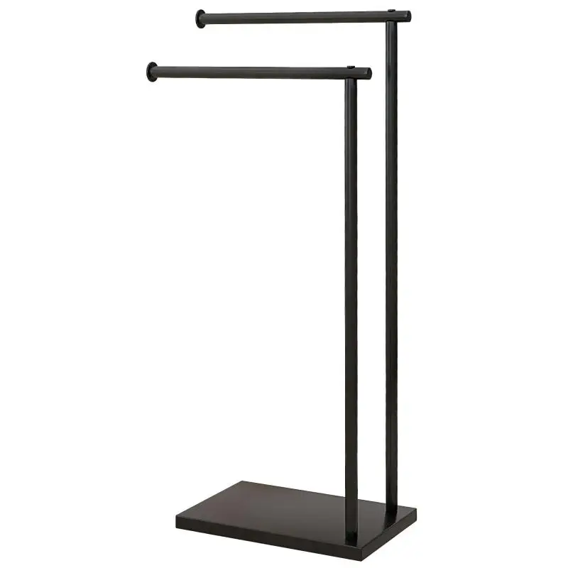 Freestanding Steel Towel Rack with 2 Bars