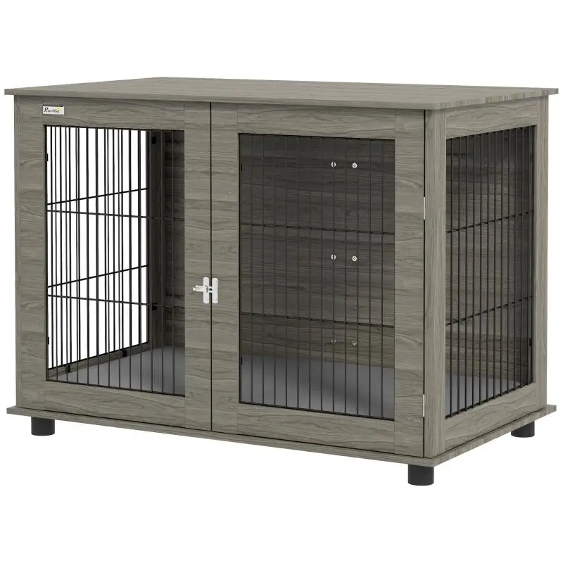 2-in-1 Dog Crate Side Table, 100 × 60 × 73.5 cm