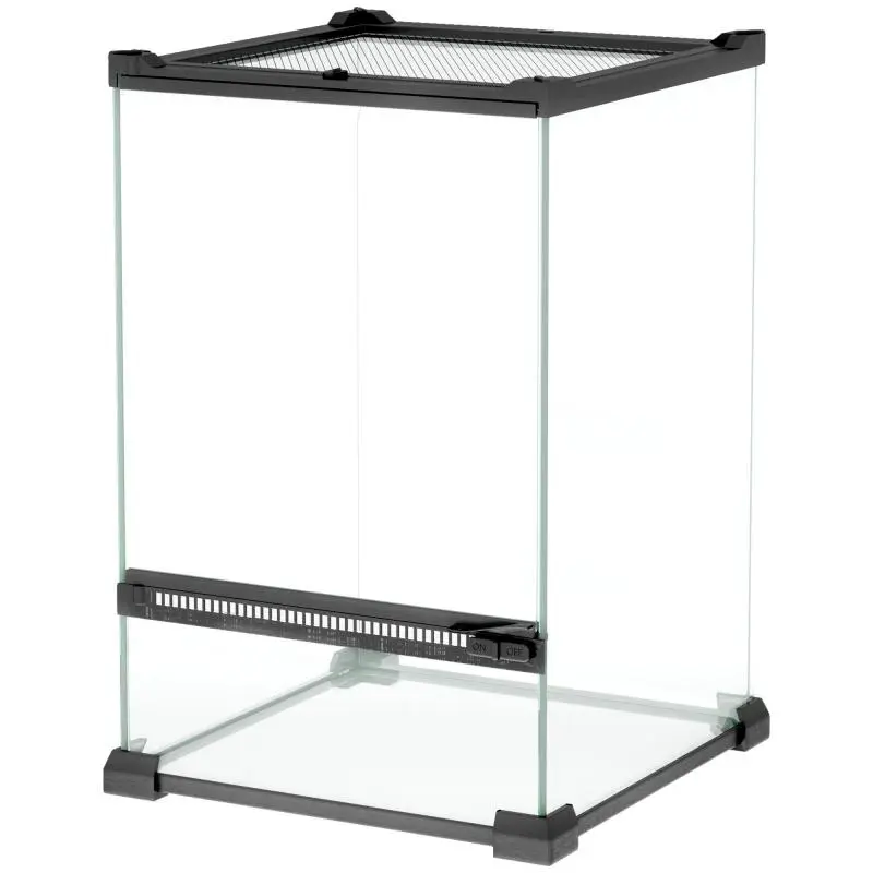 Glass Reptile Terrarium, 12 L, 20 × 20 × 30 cm