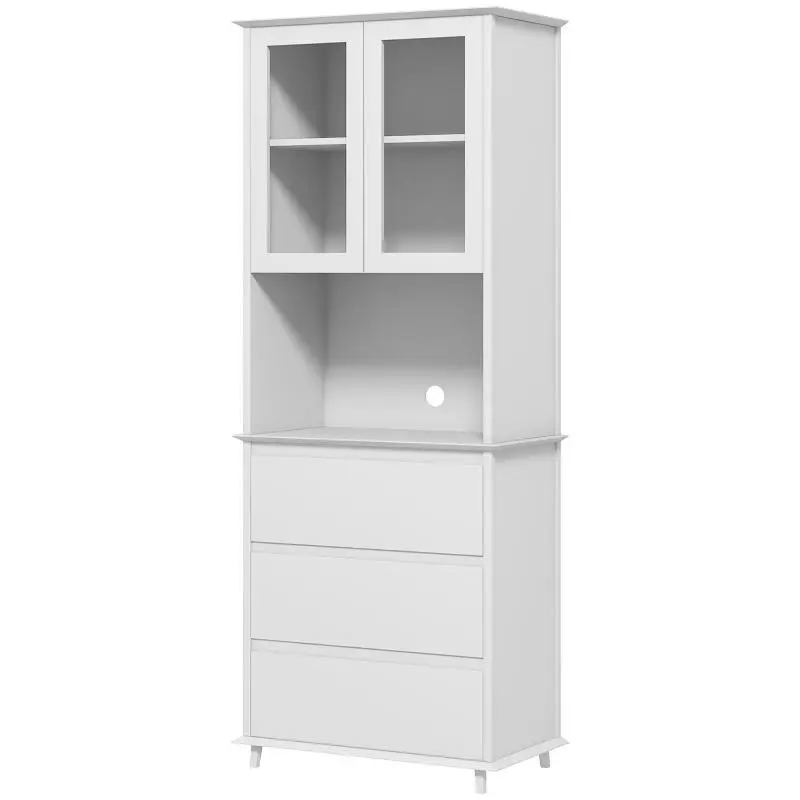 Kitchen Storage Cabinet with 2 Doors and 3 Drawers