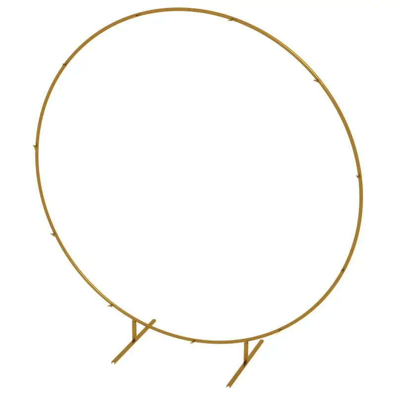 Gold-Coloured Steel Garden Arch
