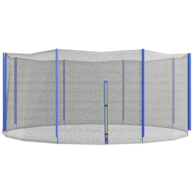Replacement net for trampolines 366 cm, 8 straight poles, safety net for trampolines, zipped entrance