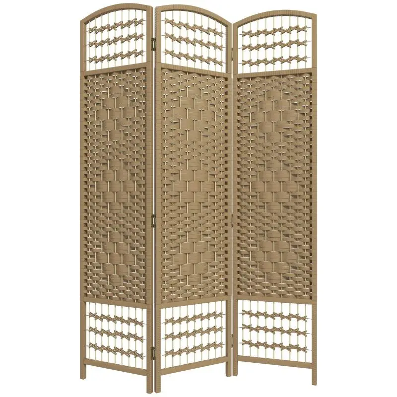 3-Panel Wooden Room Divider