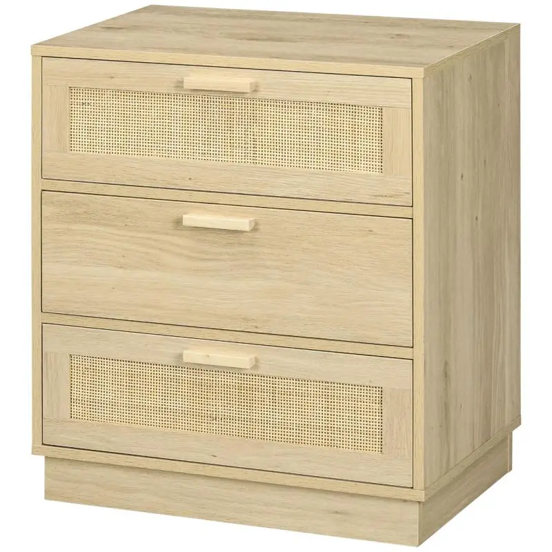 Rattan Chest of Drawers with 3 Drawers
