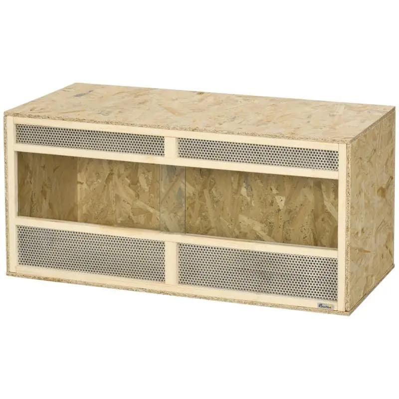 Reptile Terrarium with Sliding Glass Door, 100 cm