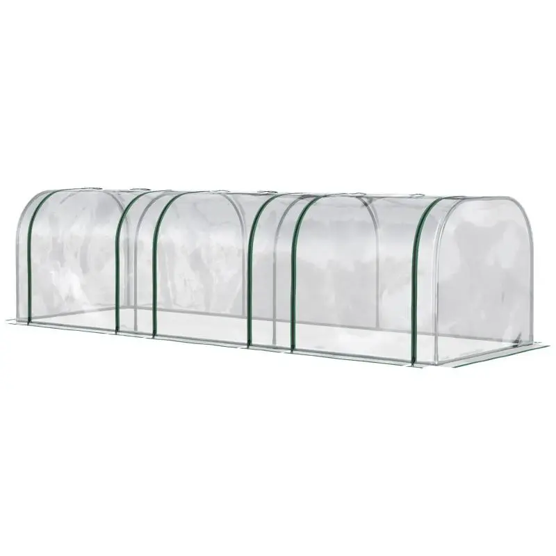 Mini Tomato Greenhouse, 295 cm, Green and Transparent