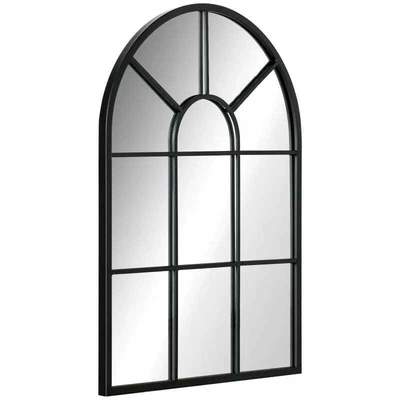 Arched Metal Wall Mirror, 70 × 50 cm