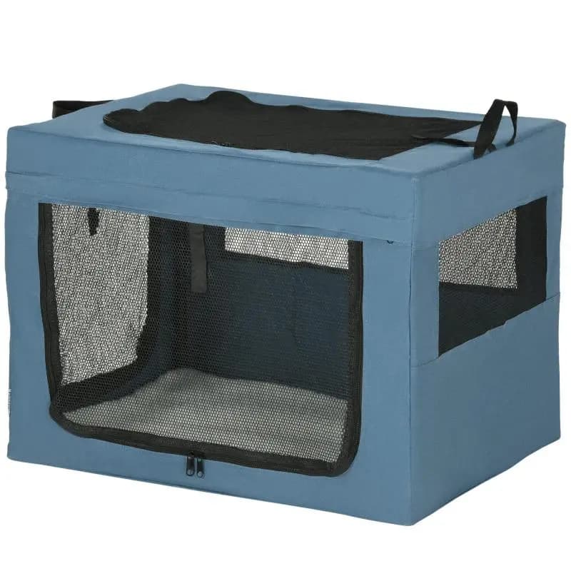 Foldable Pet Carrier with Handle, 69 × 51 × 51 cm
