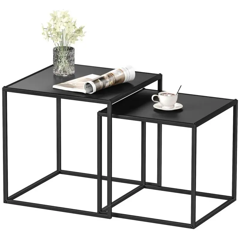 Set of 2 Nesting Coffee Tables, 40 and 35 cm
