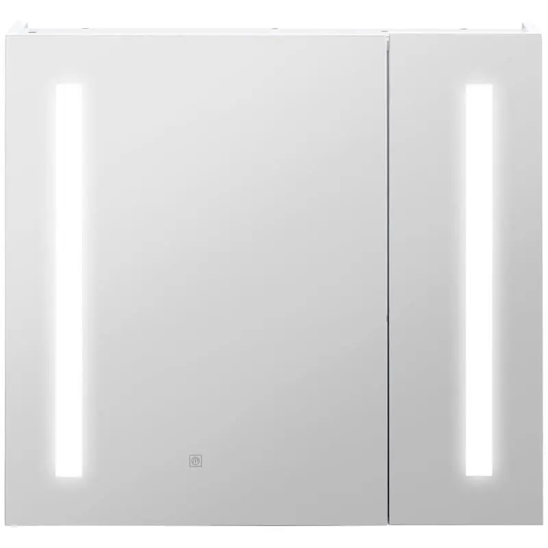 LED Mirrored Bathroom Wall Cabinet, 70 cm