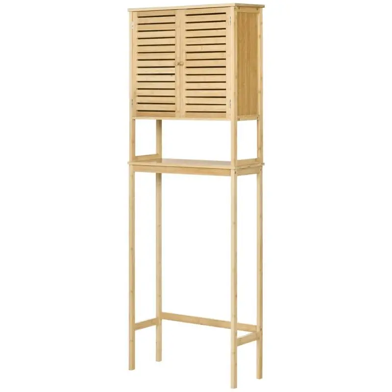 Bamboo Over-the-Toilet Bathroom Shelf, 173 cm