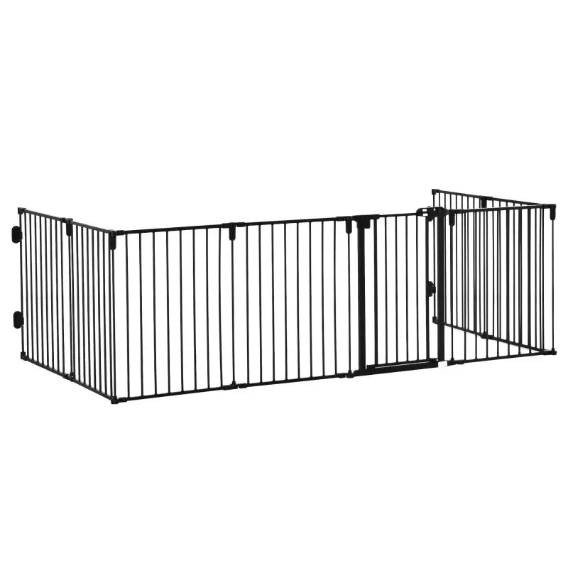 Foldable 8-Panel Dog Playpen with Door