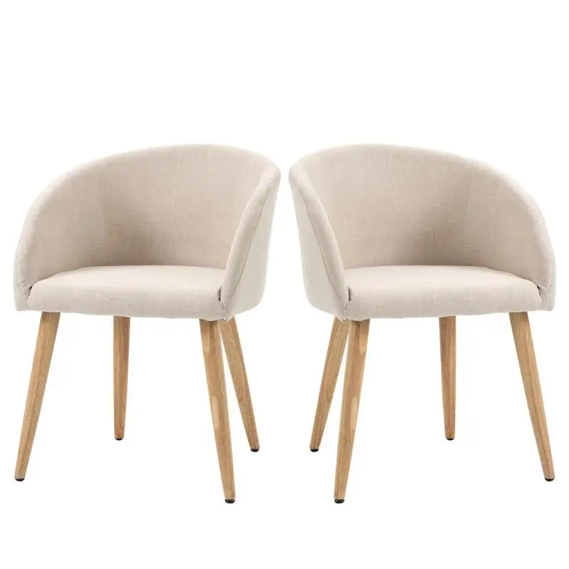 Set of 2 Scandinavian Dining Chairs