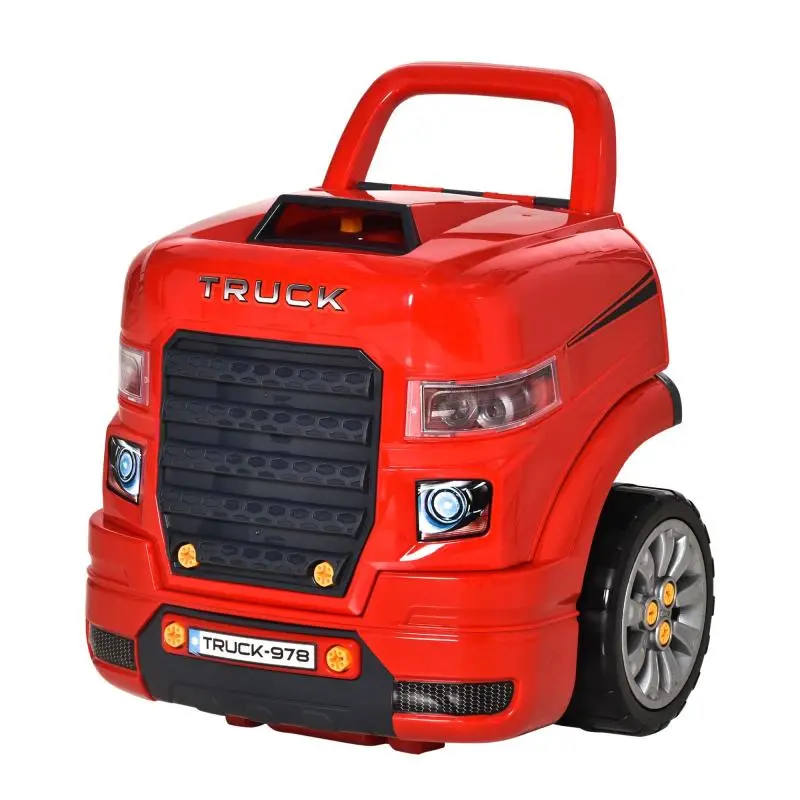 2-in-1 Mechanic Truck Toy with 61 Pieces
