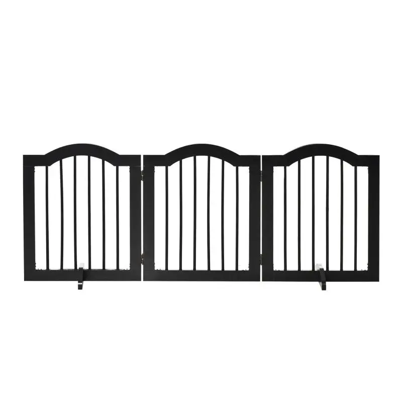 Foldable Pet Safety Gate, 154.5 cm, Black
