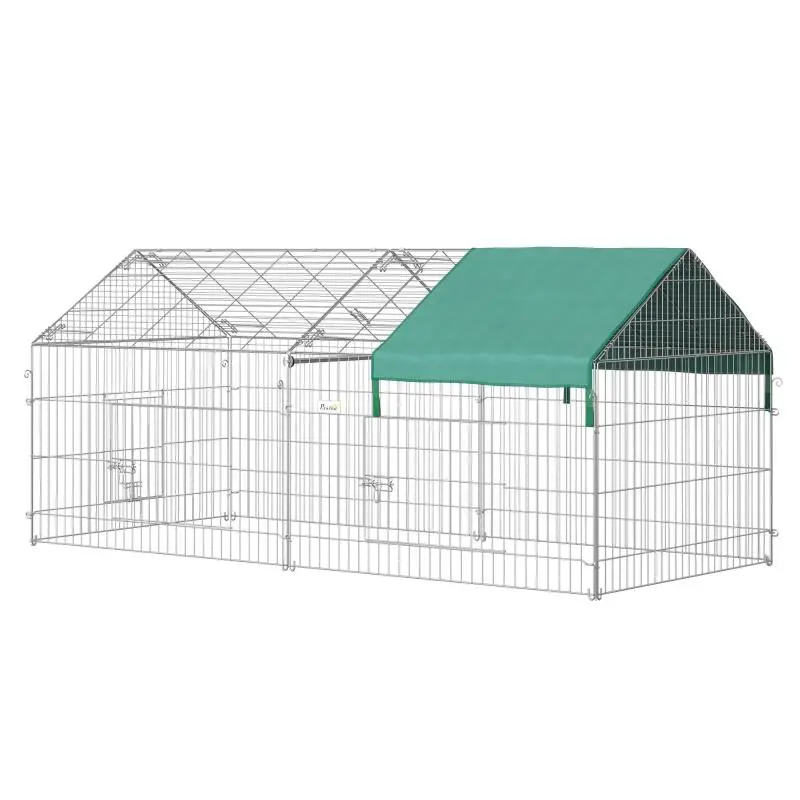 Small Animal Enclosure with Galvanised Metal Frame