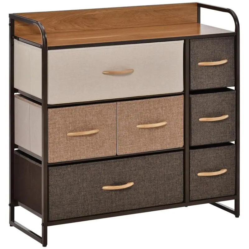 7-Drawer Fabric Storage Unit, 80 cm