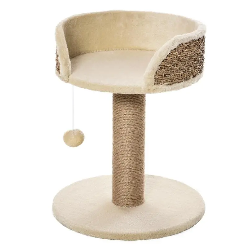 Cat Tree with Hanging Pom-Pom, 49 cm