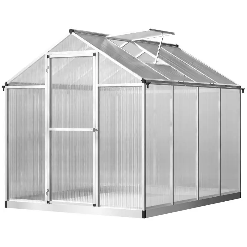 Aluminium Greenhouse 4.6 m² with Roof Vent