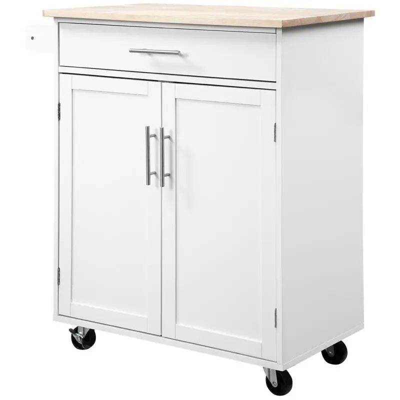 Kitchen Trolley on Wheels, Grey
