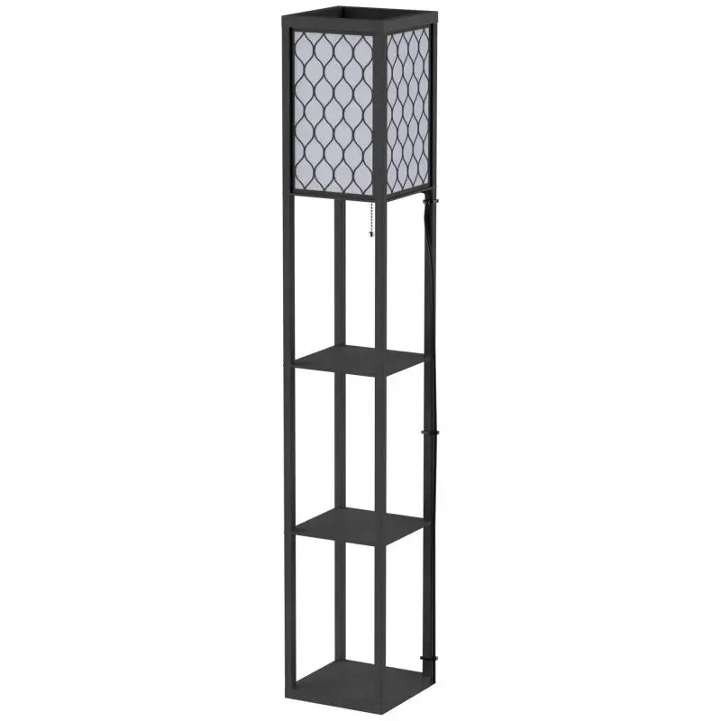Shelf Floor Lamp with 4 Tiers