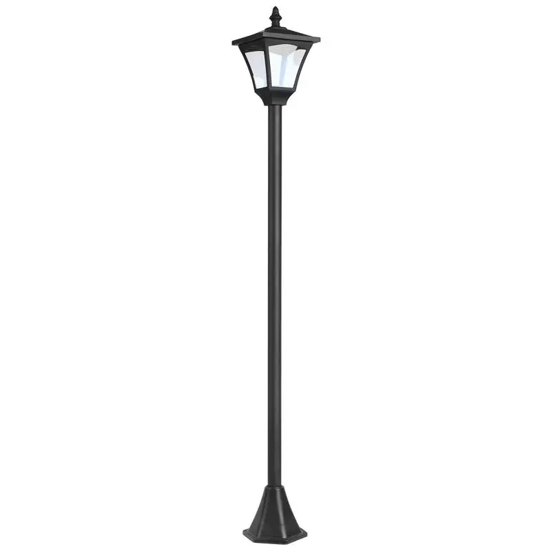 Solar Outdoor Floor Lamp, 120 cm, Black