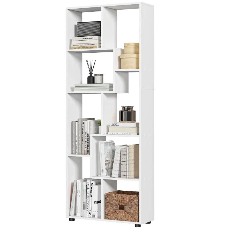 Zigzag Bookcase, 70 cm, White