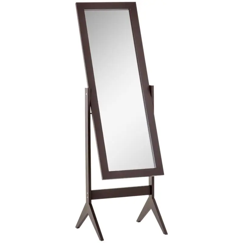Full-Length Floor Mirror with Adjustable Tilt