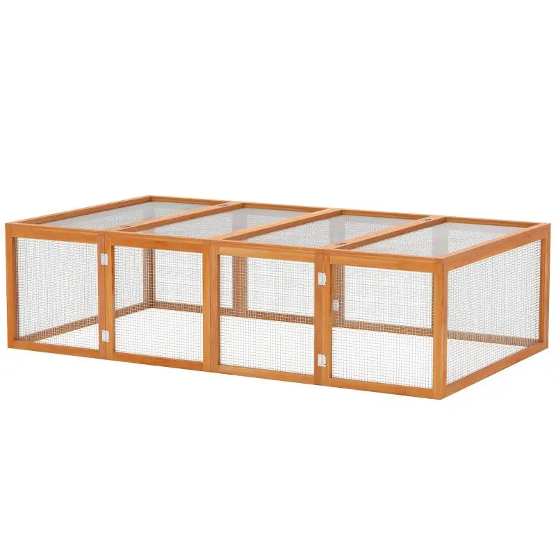 Indoor-Outdoor Rabbit Hutch, 181 x 100 x 48 cm