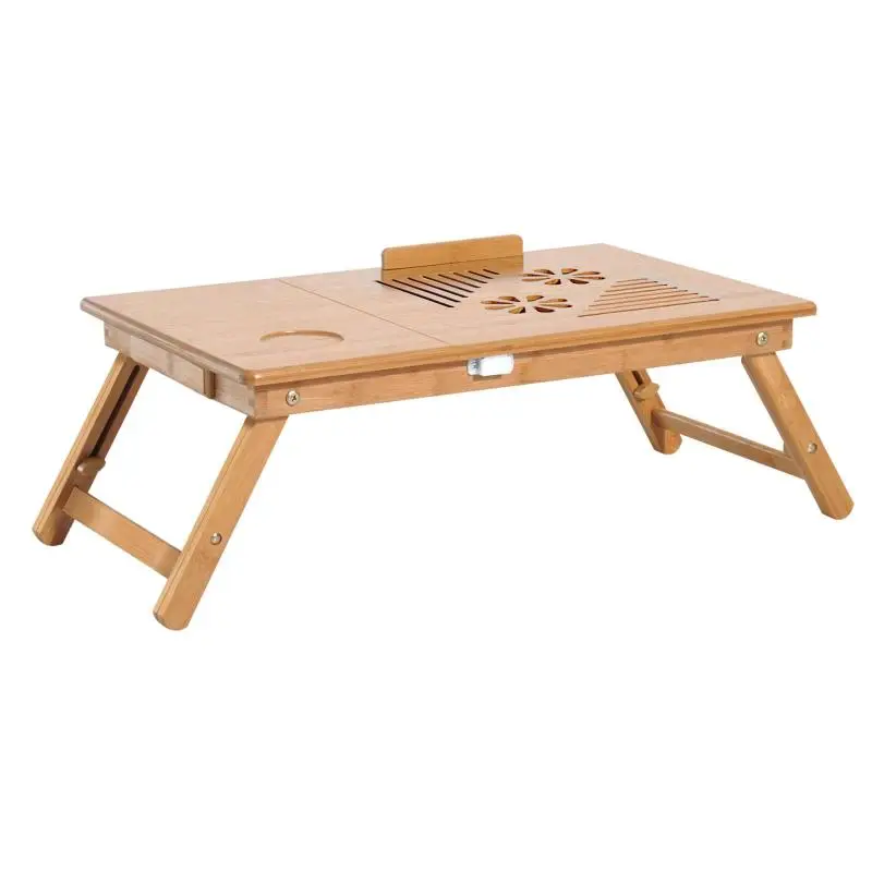 Bamboo Bed Tray with Adjustable Height and Tilt