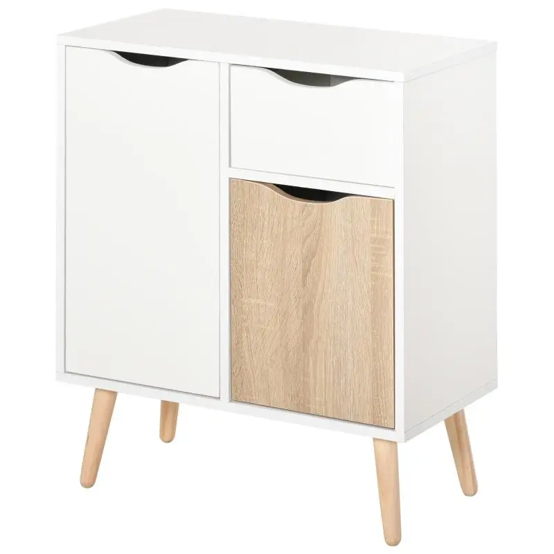 Scandinavian Sideboard with 2 Cupboards and Drawer