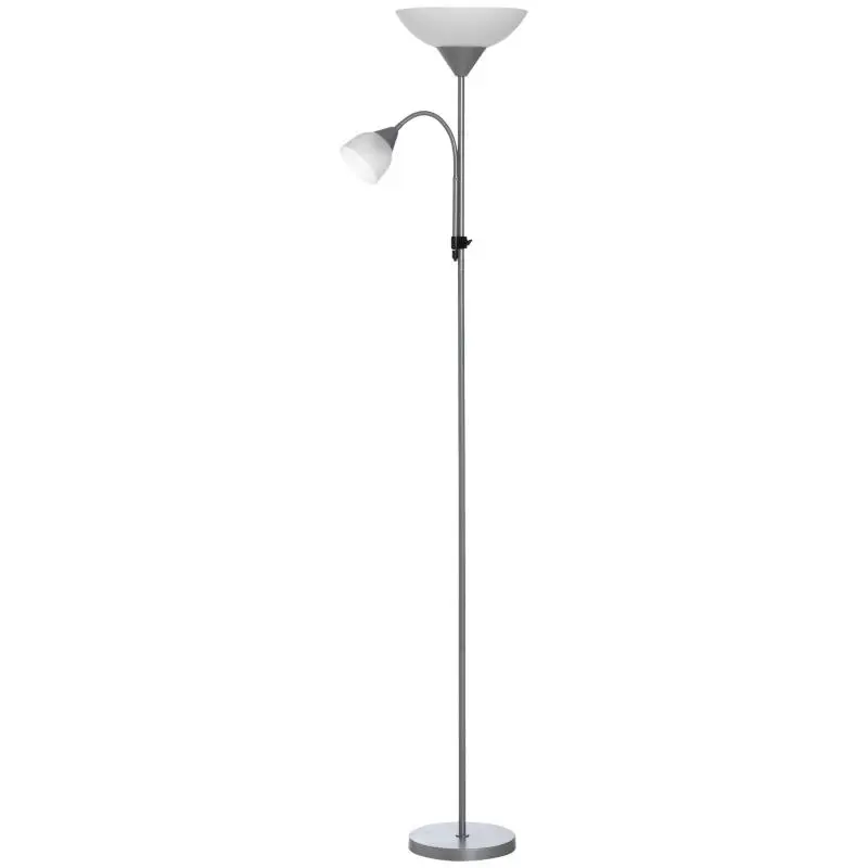 Floor Lamp with 2 Heads and Metal Base