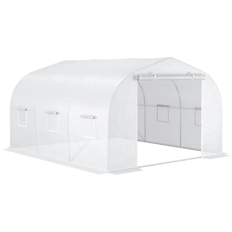 Tunnel Greenhouse 3.5 x 3 x 2 m with 6 Windows