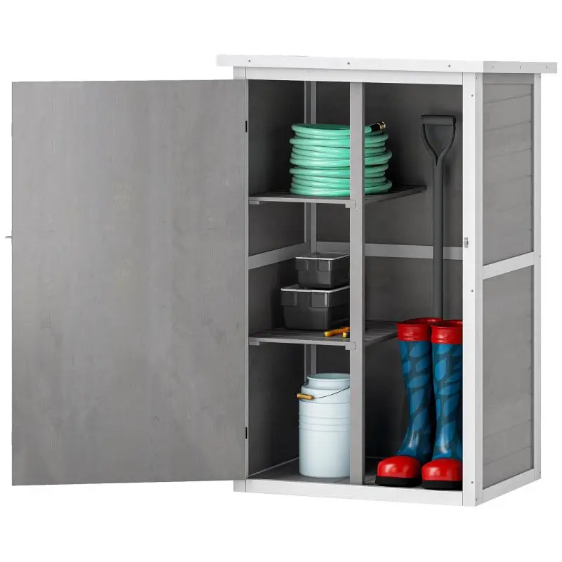 Wooden Garden Storage Cabinet, 75 x 56 x 115 cm