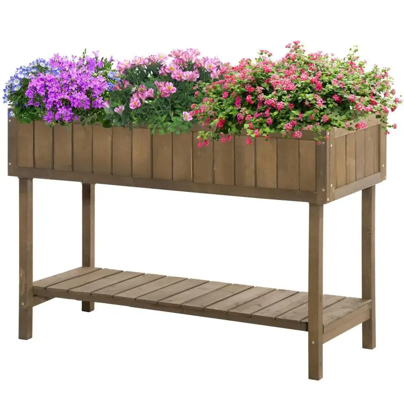 Raised Garden Bed with 8 Compartments