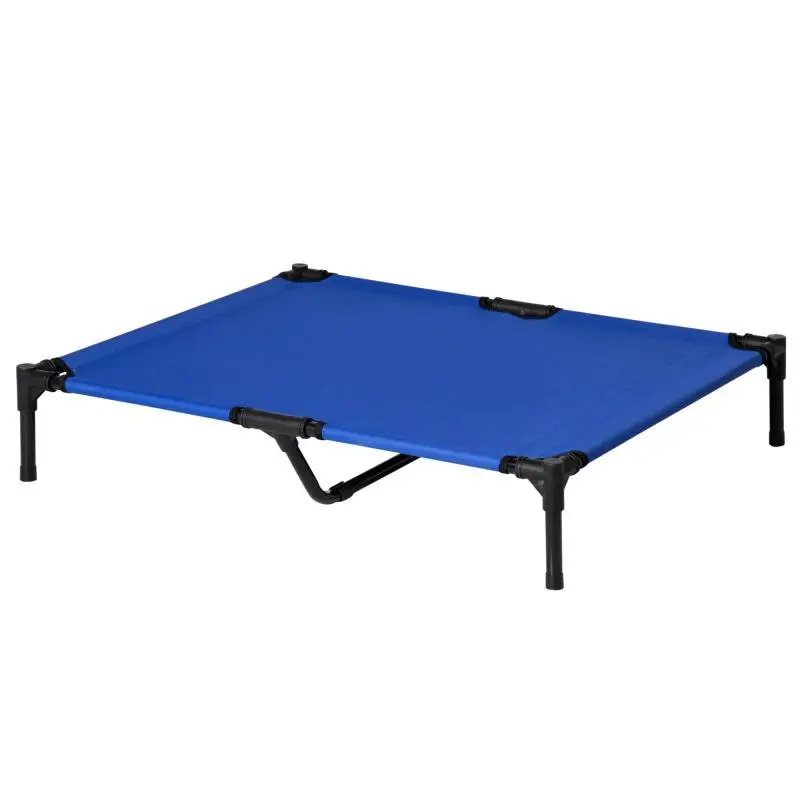 Elevated Dog Bed, 92 × 76 cm, Blue