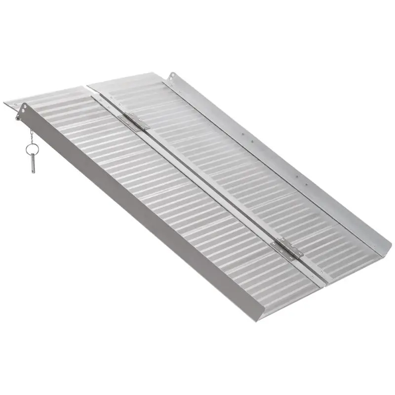 Foldable Wheelchair Ramp with Side Rails, 91 cm