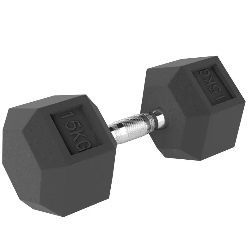 Hexagonal Dumbbell, 15 kg