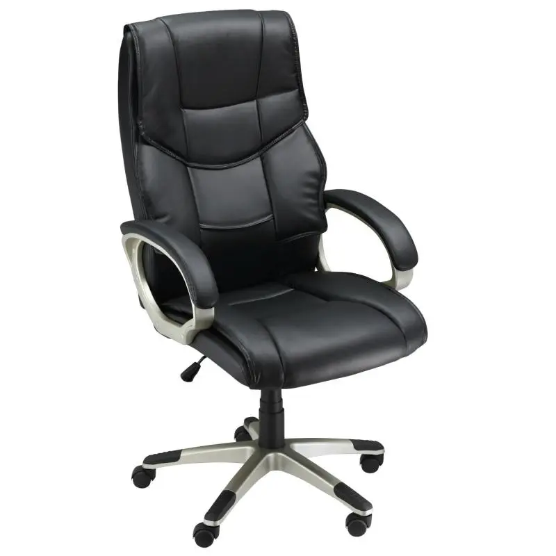 Black Swivel Office Chair with Rocking Function