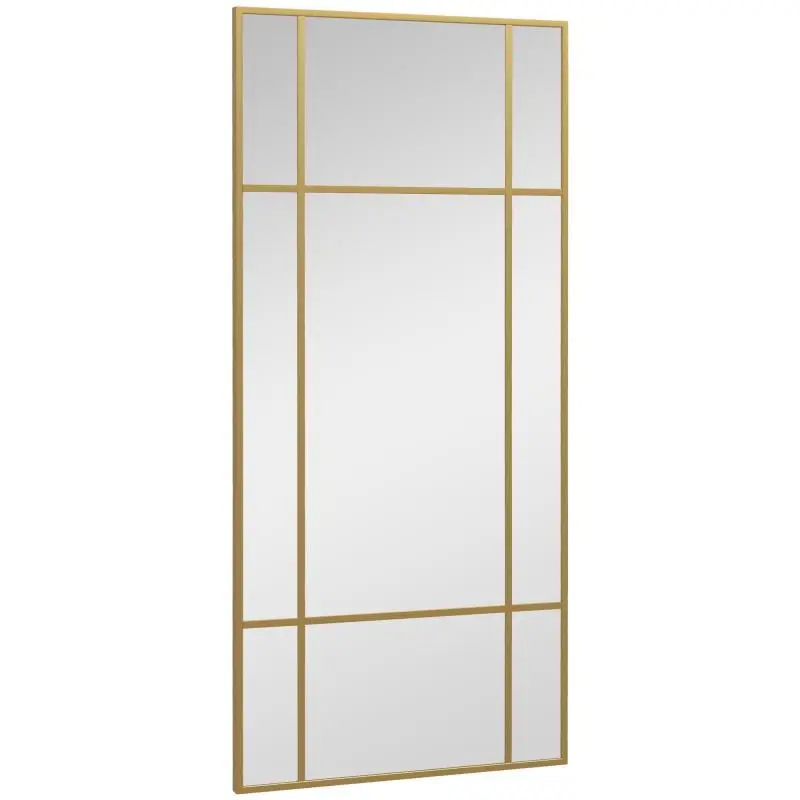Wall Mirror with Metal Frame, 110 × 2 × 50 cm