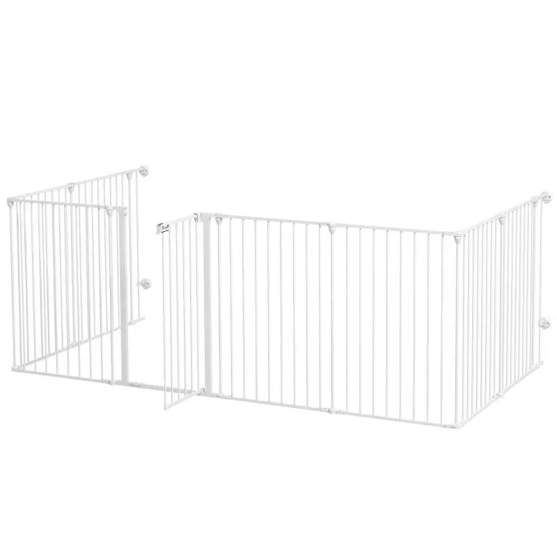2-in-1 Puppy Playpen and Safety Gate, 8 Panels, 90 cm