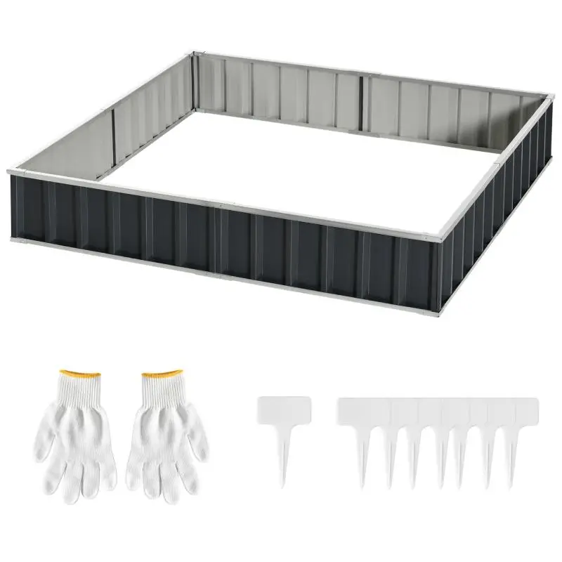 Steel Raised Garden Bed, 258 cm