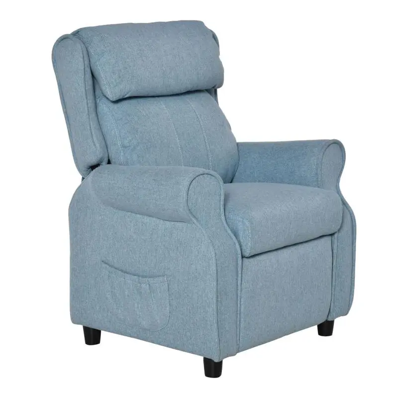 Children’s Sofa Chair With Footrest, Blue