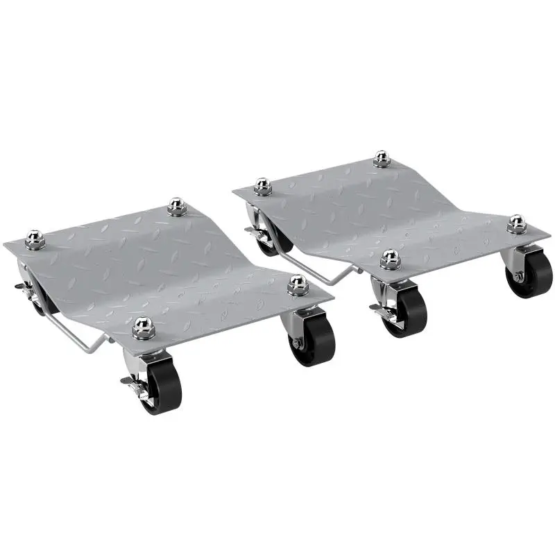 Set of 2 Car Dollies with Casters