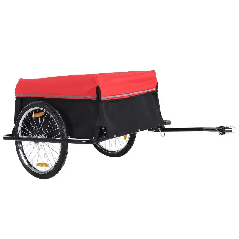 Foldable Bicycle Cargo Trailer with Hand Cart Function