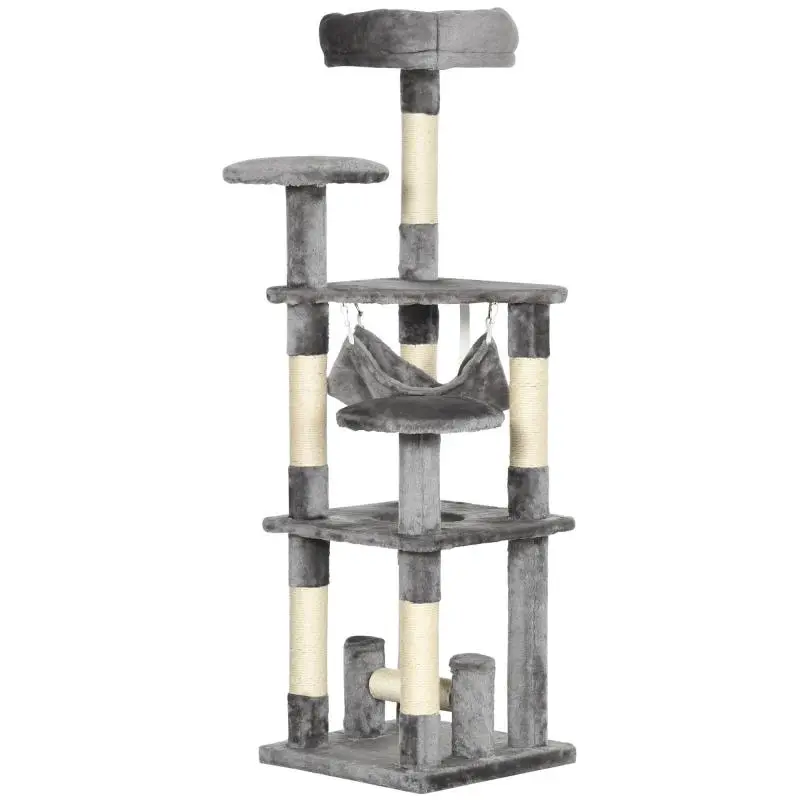Cat Tree with Hammock, 132 cm