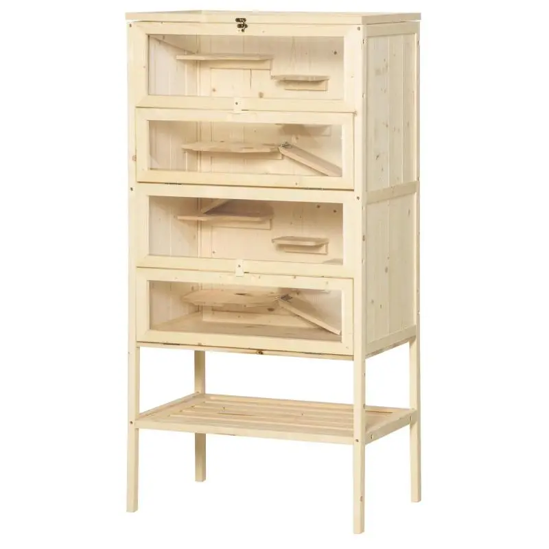 5-Tier Wooden Hamster Cage, 120 cm