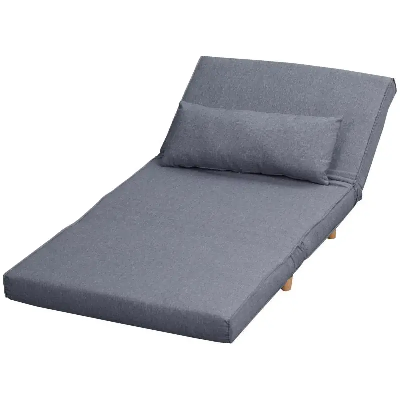 Single Sofa Bed with Adjustable Backrest